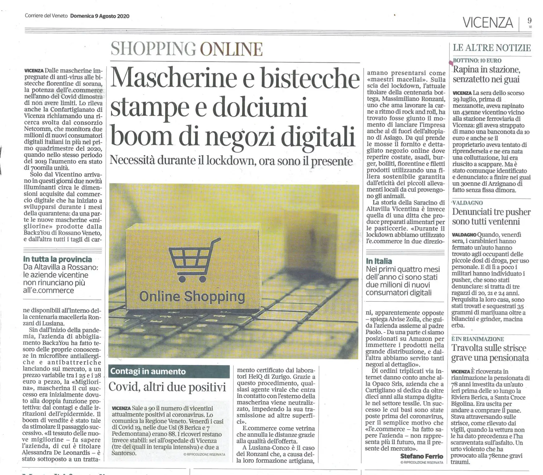 CORRIERE DEL VENETO_ARTICOLO_09-08-2020